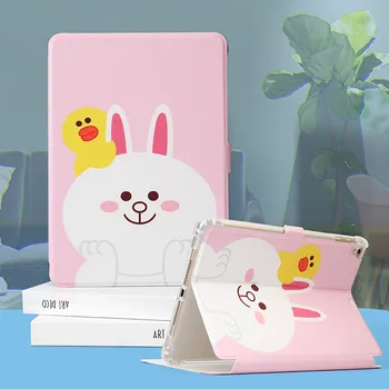 

For iPad Air 2 Air 1 Case iPad 2018 Case Funda Ultra PU Leather Silicone Soft Cover for iPad 2018 9.7 6th gen. Cartoon Cover