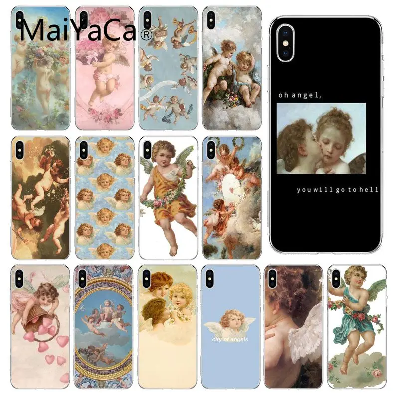 

MaiYaCa Renaissance angels Newly Arrived Phone Case for iPhone 8 7 6 6S Plus X XS MAX 5 5S SE XR 10 Cases