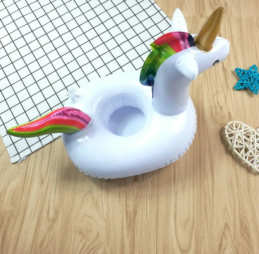 unicorn Вечерние подставки для телефонов с плавающим держателем, Радужный бассейн, плавающие подставки для напитков, надувные подставки для стаканов, игрушки для бассейна и ванны, украшение DS39 - Цвет: unicorn