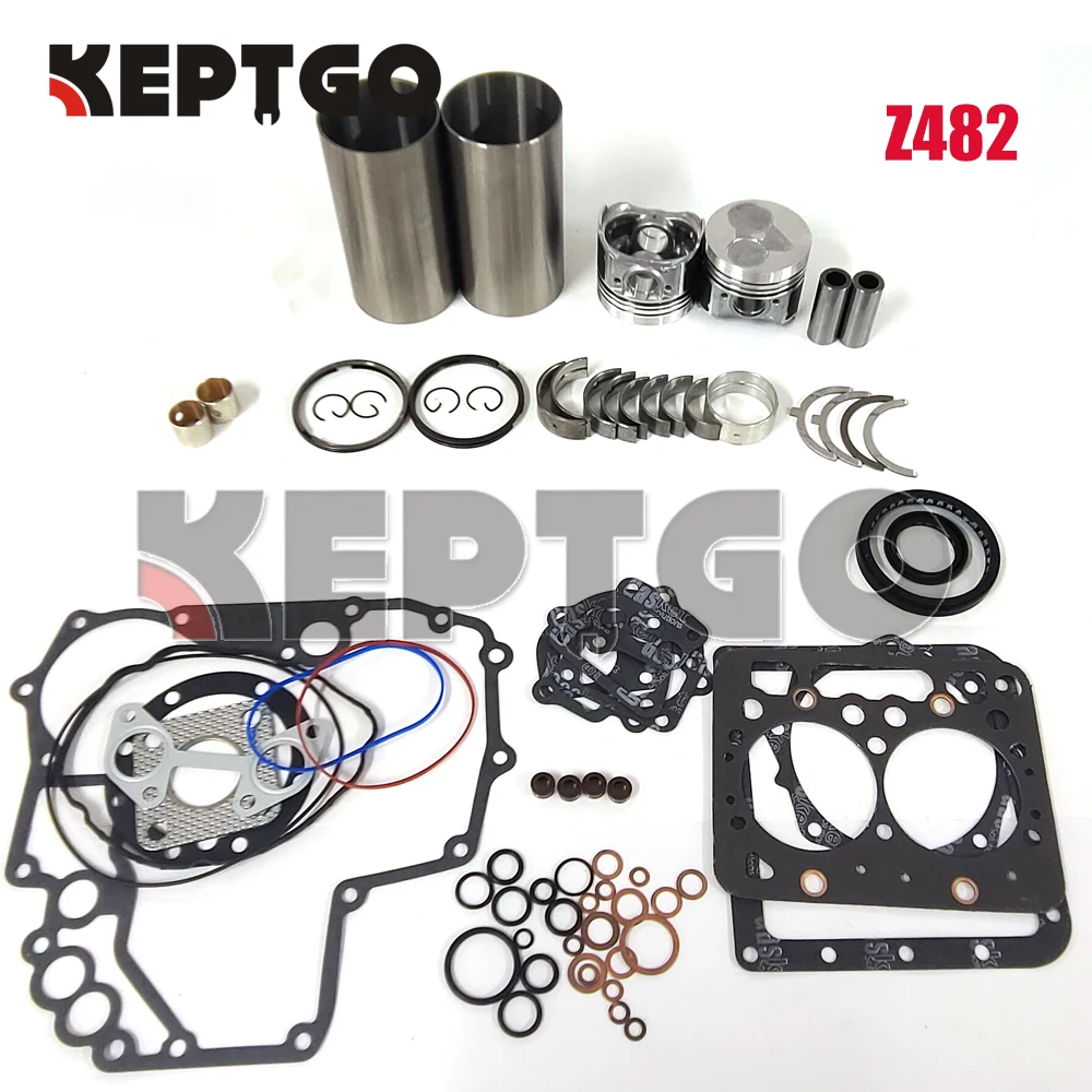 Z482 Engine Overhaul Rebuild Kit for Kubota T1600H Tractor Piston Liner