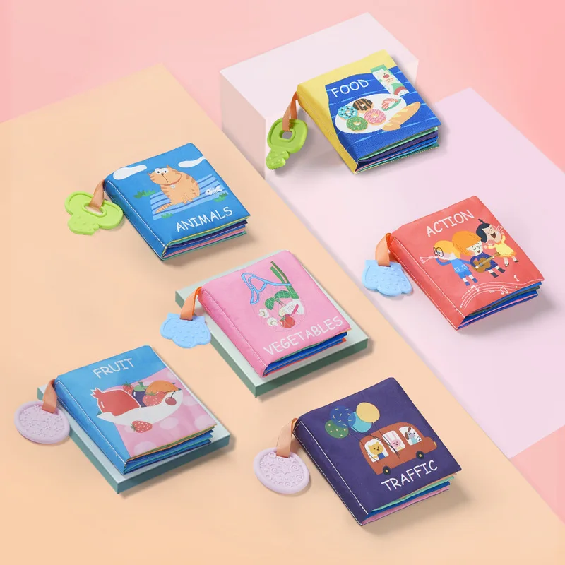 

Babygo Baby Tear Rotten Cloth Book Infant Stereo-Bite Book Early Childhood Toy Book BABY'S Book Educational Toy