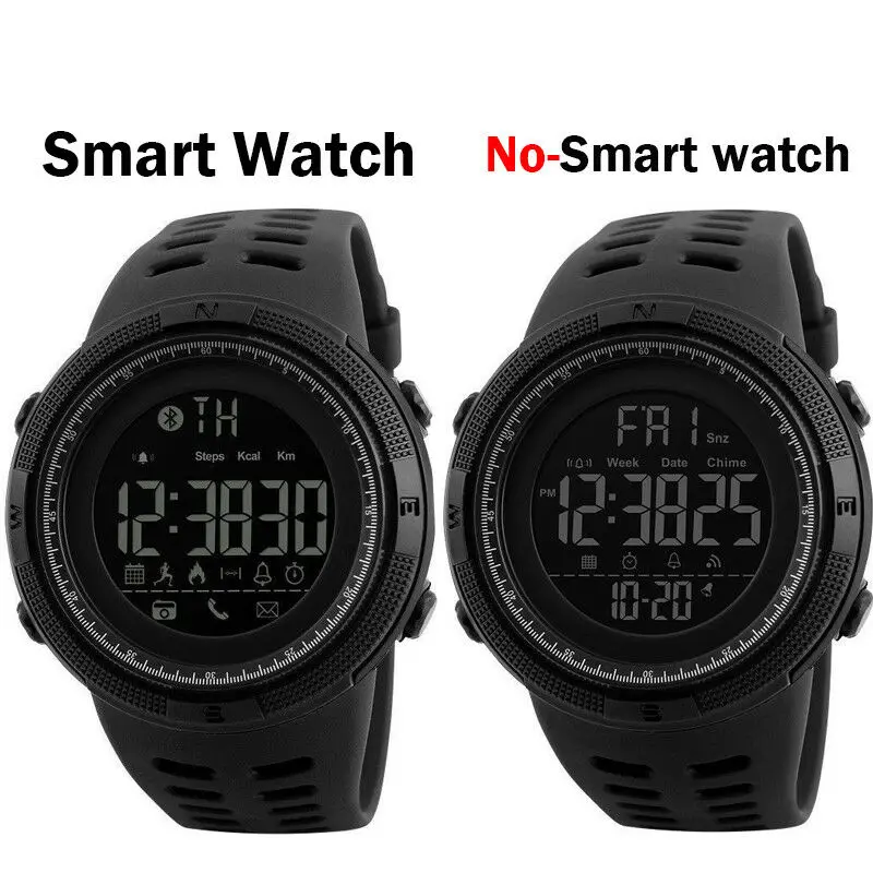 Ceny Moda męska damski taktyczny inteligentny zegarek Bluetooth sportowe cyfrowe zegarki na rękę wodoodporny wojskowy
