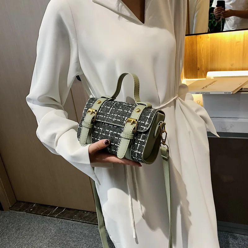 

Fashion casual Europe and America Messenger bag ladies handbags ladies wide-brimmed shoulder bag evening bag luxury handbags