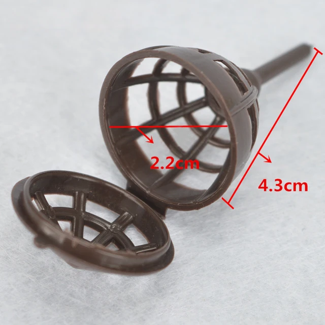 50Db Műanyag Ültetési Műtrágya Kosarak Bonsai Szerszám Megtermékenyítés Borítóval - Kávé/M/L Méret - Image 5