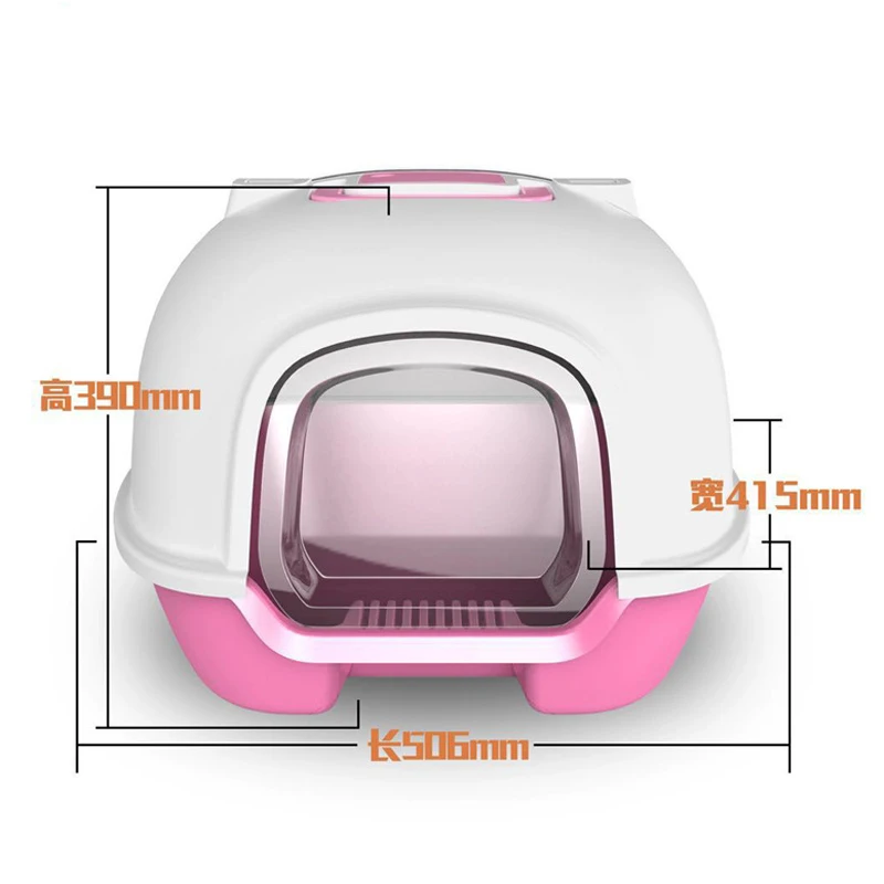 Portable cat litter box fully enclosed back flip Cat Toilet environmental protection splash proof and deodorizing pet sand basin Portable cat litter box fully enclosed back flip Cat Toilet environmental protection splash proof and deodorizing pet sand basin