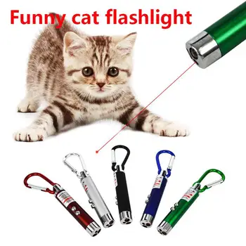 

Military Mouse Animation Pointer Pen Laser Light Portable Super Bright Funny Toy Cat Keychain Multi Function LED Flashlight