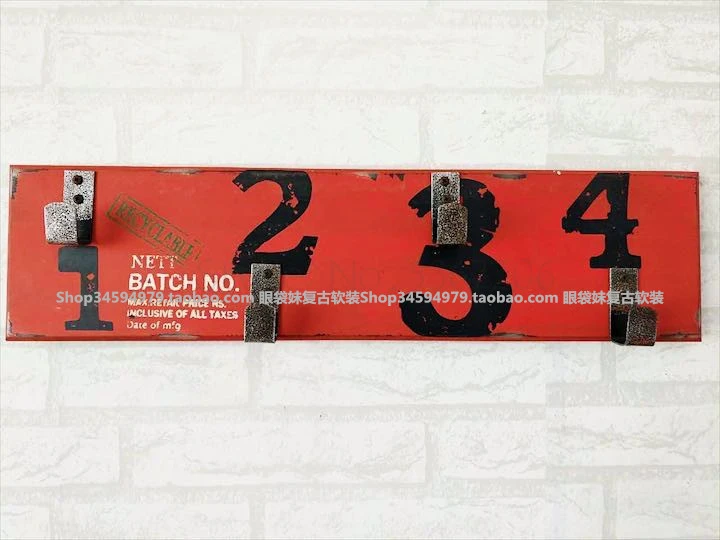 Creative Handmade Wooden Clothes Hook Door Key Hook Wall Coathang Wall Wall Coat Hooks for Wall