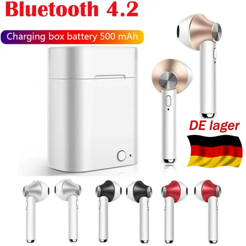 PYMH Waterproof TWS Wireless In Ear Stereo Bluetooth 4 2 Earphone Headset Sport Touch Control Headphone Earbud