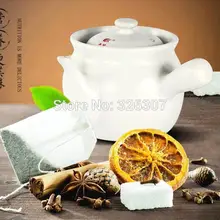 Кастрюля с тизанами керамическая отверждающая кастрюля вскипятить китайские традиционные лекарственные средства в глиняном горшке варить медицину здравоохранения горшок 3.1л