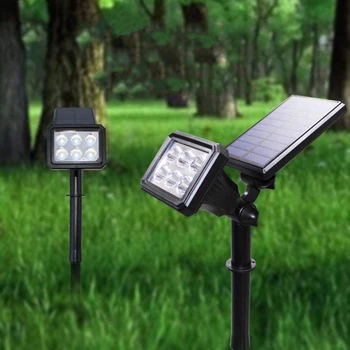 

6LED Adjustable Solar Spotlight Solar Garden Light IP65 Super Bright Landscape Wall Light Outdoor Lights Solar Lamp