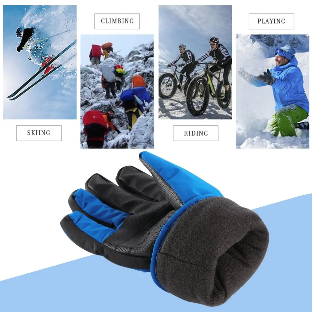 OUTAD Winter Outdoor Durable Soft Breathable Windproof& Waterproof Snow Ski Gloves Warm Mountain Climbing Gloves for Men