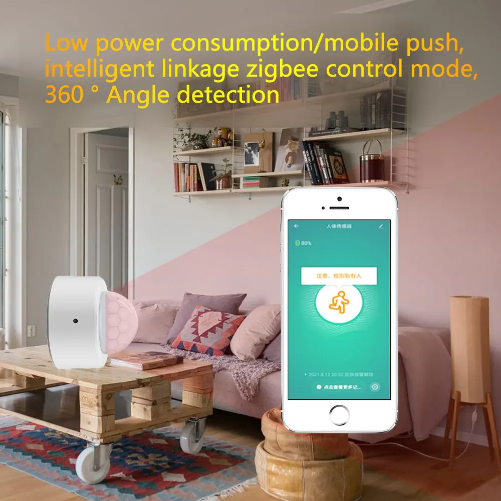 Motion Detector Motion Sensor Human Presence Sensor Tuya Zigbee Human Motion Sensor Smart Home PIR Motion Sensor Detector