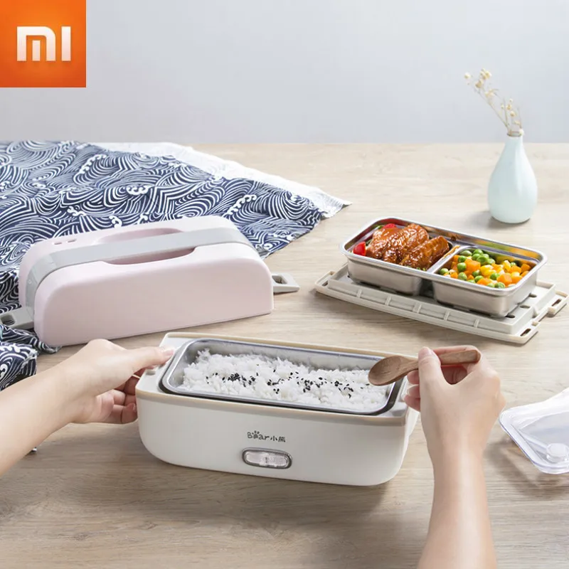 Портативный Электрический Ланч-бокс Xiaomi Bear герметичные вкладыши из нержавеющей