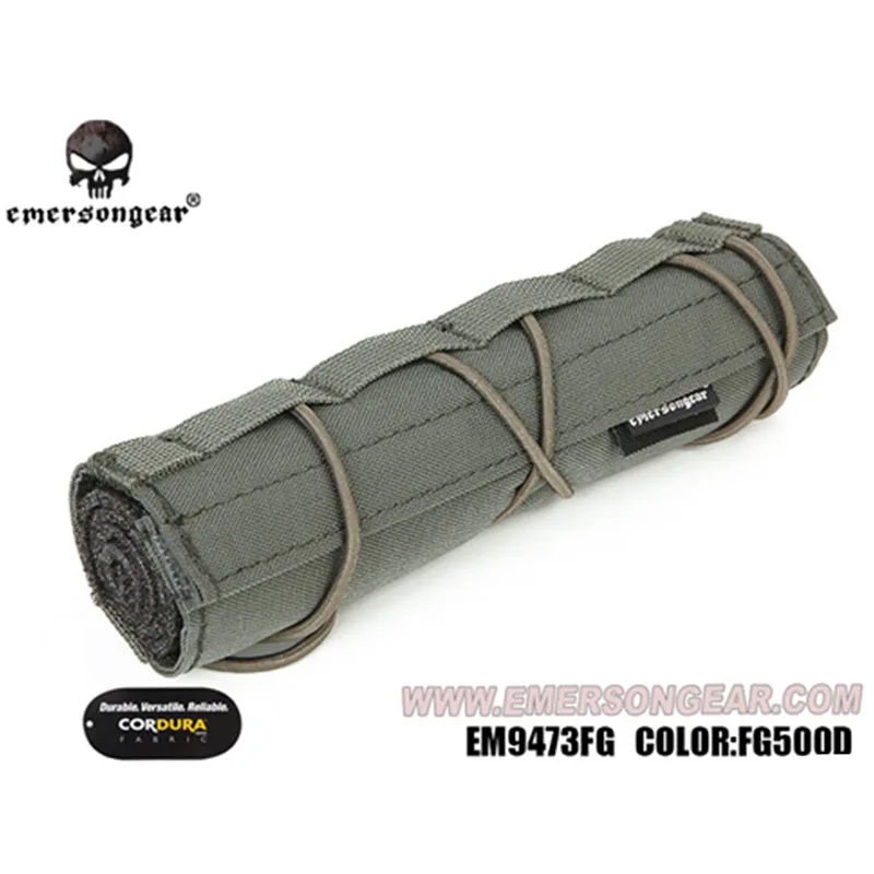 Emersongear Emerson Suppressor Охотничьи Аксессуары 18 см Mirage Heat Cover Shield Sleeve глушитель крышка глушителя Quick Release - Цвет: FG