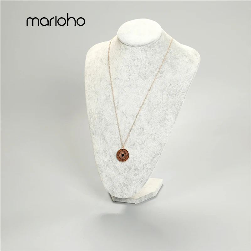 Retro Metal Round Wood Maze Graphic Pendant Necklace Gold Color Geometric Simple Statement Jewelry Gift For Women | Украшения и
