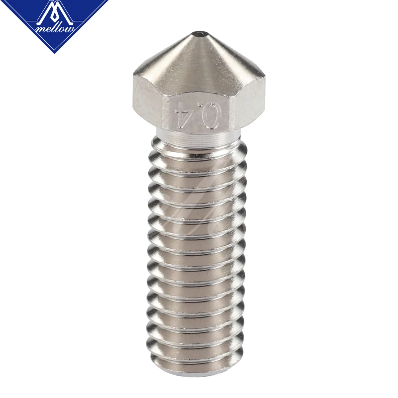 Mellow 3D Printer NF-V6 Plated Copper 0.4mm M6 Volcano Nozzle For E3D V6 Volcano J-head Hotend