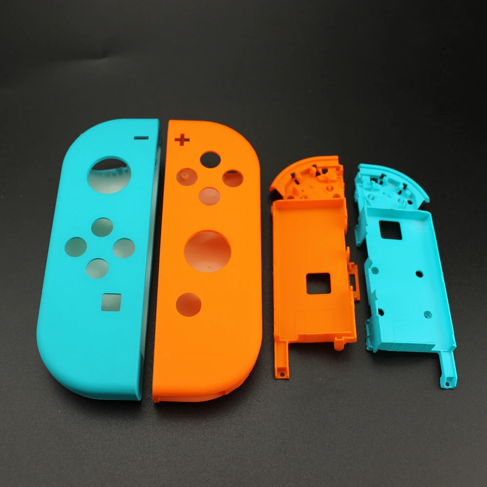 1 комплект, набор конфетных цветов, комбинированный, для Kind NS Switch Joy-Con, сменный корпус, чехол для NX Joy Con, чехол для контроллера, розовый, синий - Цвет: DE