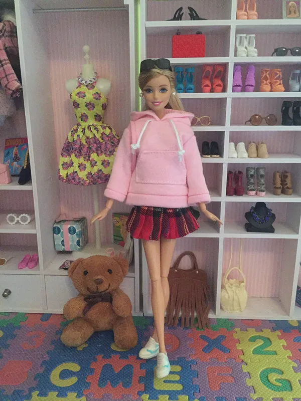 Кукольная одежда, толстовка, пальто для blythe, кукла Барби, Одежда для куклы Барби, наряды, штаны, парусиновая обувь, 1/6, аксессуары для кукол