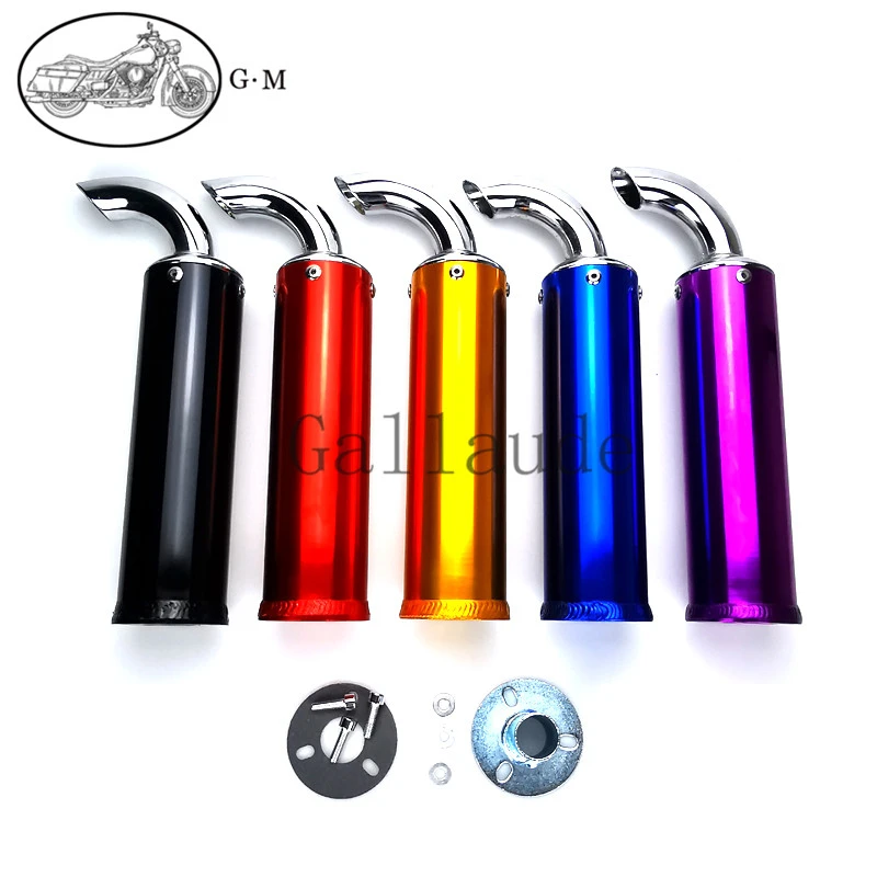 22MM Universal Metal 60X200MM Racing Exhaust Muffler Silence Silencer 2