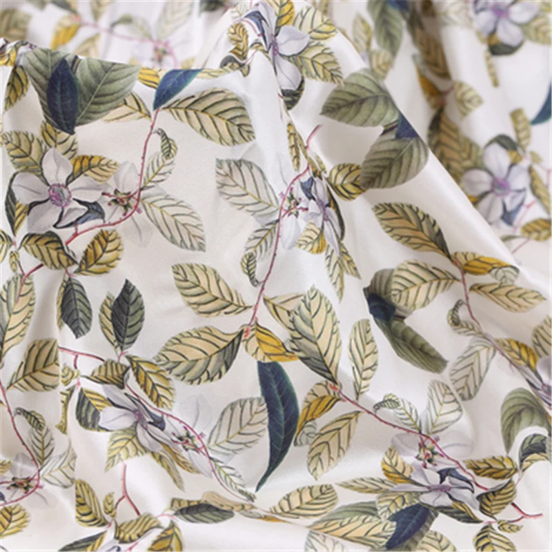 Индивидуальный дизайн печатный простой дизайн цифровой спандекс атласная шелковая ткань оптом для одежды Домашний текстиль