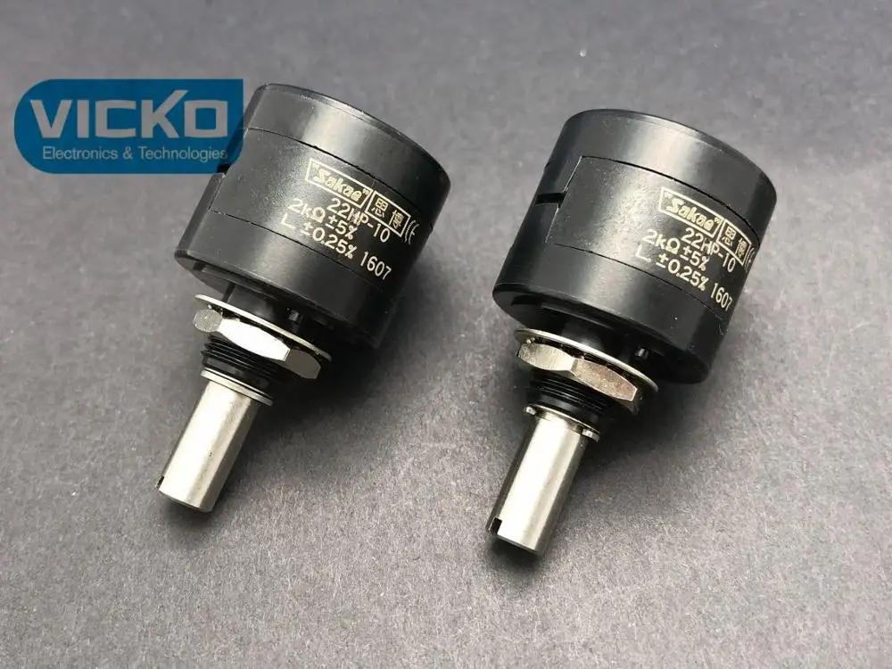 [VK] Японский оригинальный потенциометр sakae 22HP-10 1K 2K 5K 10K прецизионный