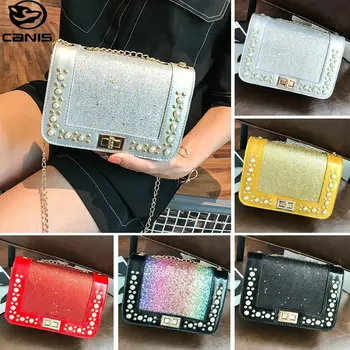 

2019 Fashion Colorful Women Shoulder Bags Chain Crossbody Messenger Bags Girls Handbags Cute Flap Purse