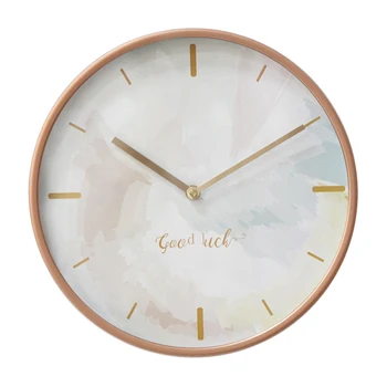 

Gold Glass Wall Clock Bedroom Luxury Cute Simple Hanging Wall Clocks Vogue Japanese Living Room Duvar Saatleri Home Decor EA60WC