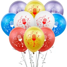 ZLJQ музыкальные ноты конфетти воздушные шары День рождения украшения 10 шт. латексный баллон гелия Свадьба Рождество год домашний декор