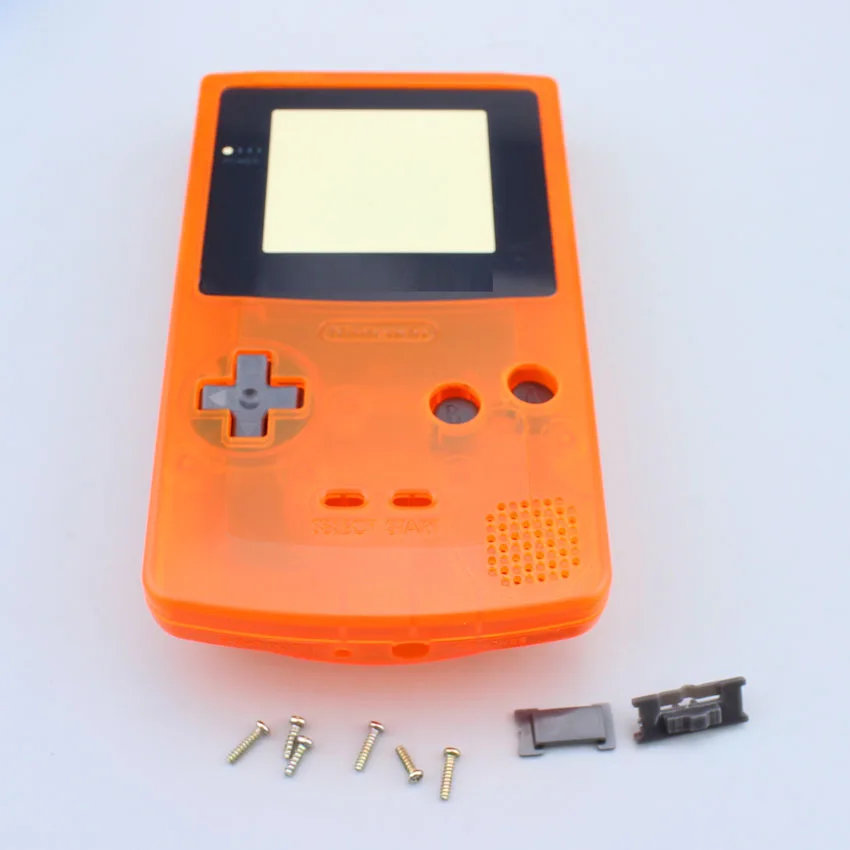 ChengHaoRan 1 комплект полный корпус в виде ракушки чехол для nintendo Game boy цвет GBC Замена Ремонт Запчасти пакет комплект - Цвет: Розово-красный