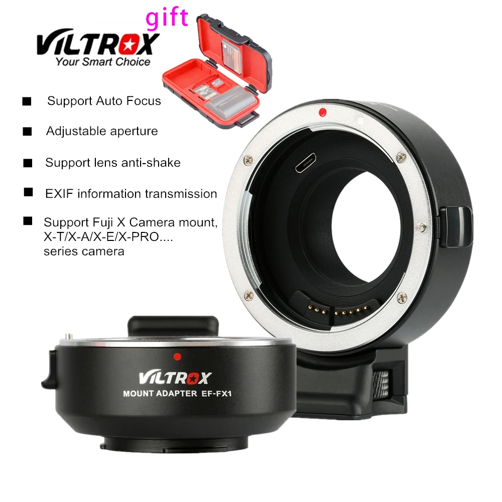 Адаптер для объектива с автофокусом VILTROX фотоаппарата Fujifilm|Адаптеры объектива| |
