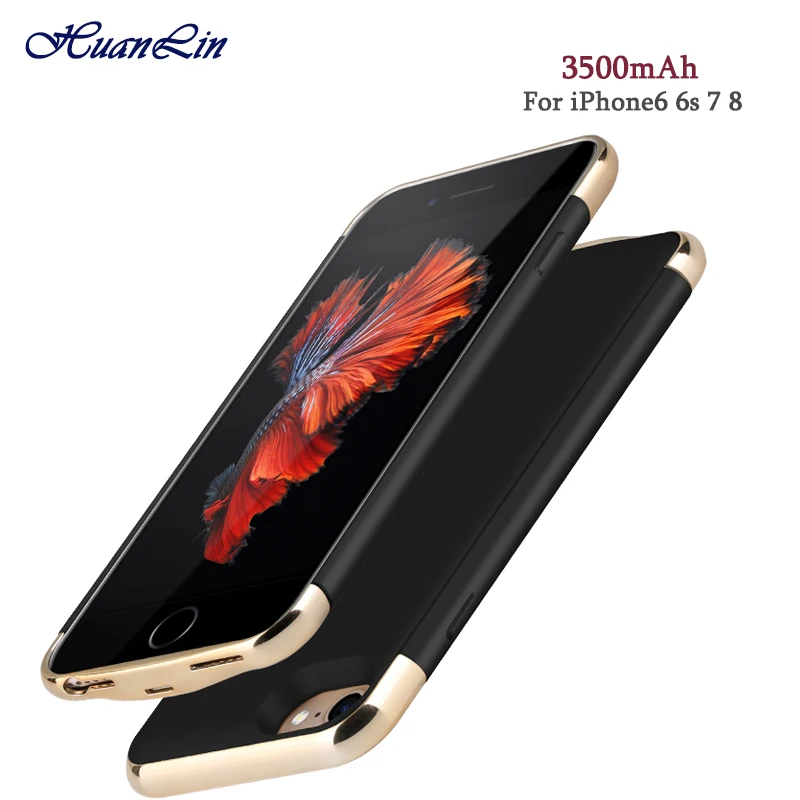 3500 мА/ч блок питания для iPhone 6 6S 7 8 ультра тонкий чехол зарядки аккумулятора i7