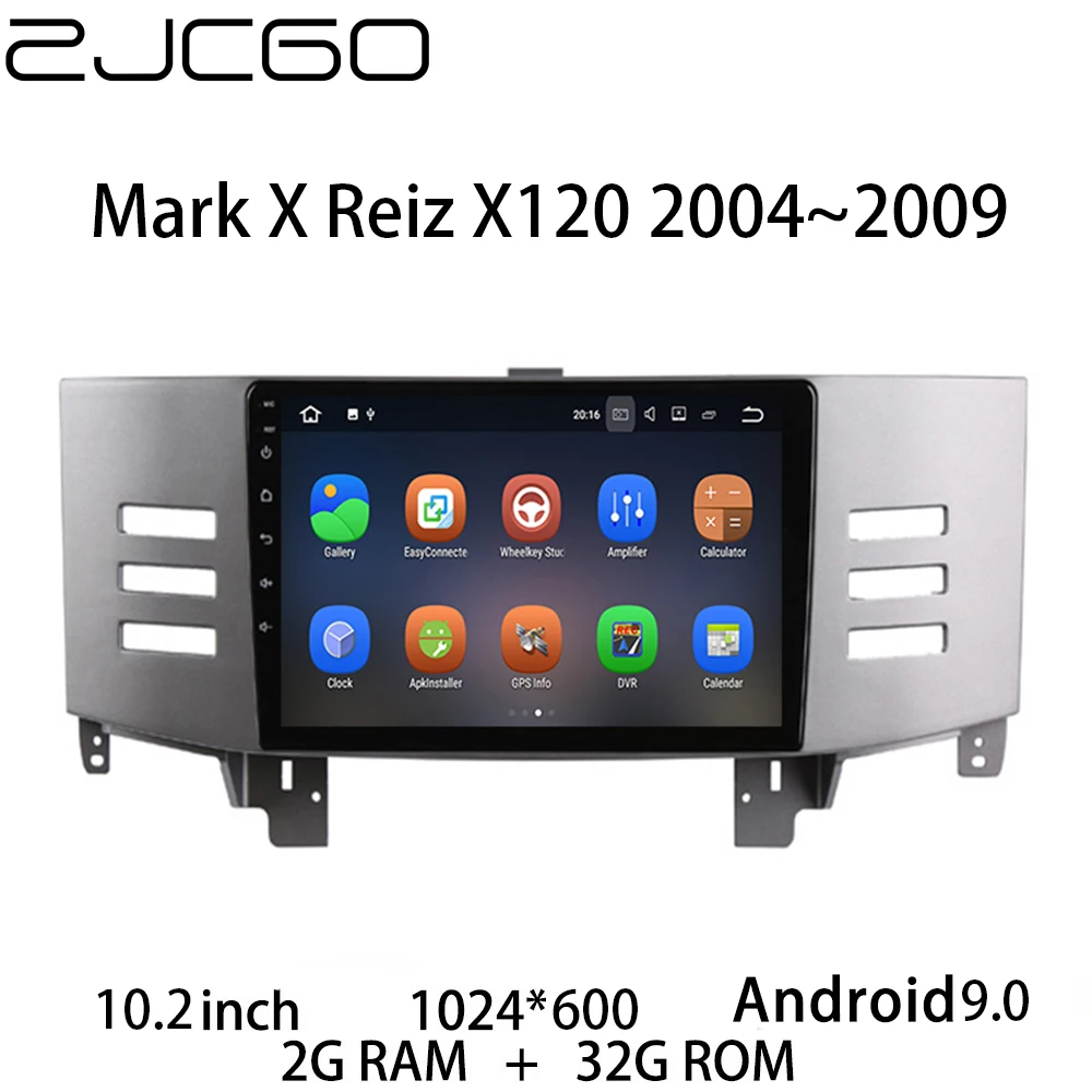 Car Multimedia Player Stereo GPS DVD Radio Navigation NAVI Android Screen Monitor for Toyota Mark X Reiz X120 2004~2009