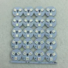 DC12V UCS1903/WS2811 Светодиодный pixe PCBA; 3 шт. 5050 SMD RGB светодиодный, 0,72 Вт; Диаметр 22 мм