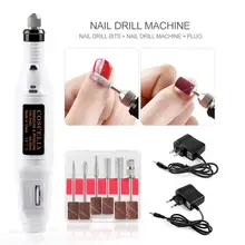 1 комплект профессиональная электрическая дрель для ногтей, маникюрный набор, машинка для маникюрного дизайна ногтей, ручка для педикюра, пилка маникюрная пилка, набор инструментов для искусства