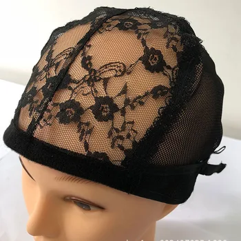 

Newly Lace Mesh Full Wig Cap Hair Net Weaving Caps for Making Wigs Adjustable Straps CLA88