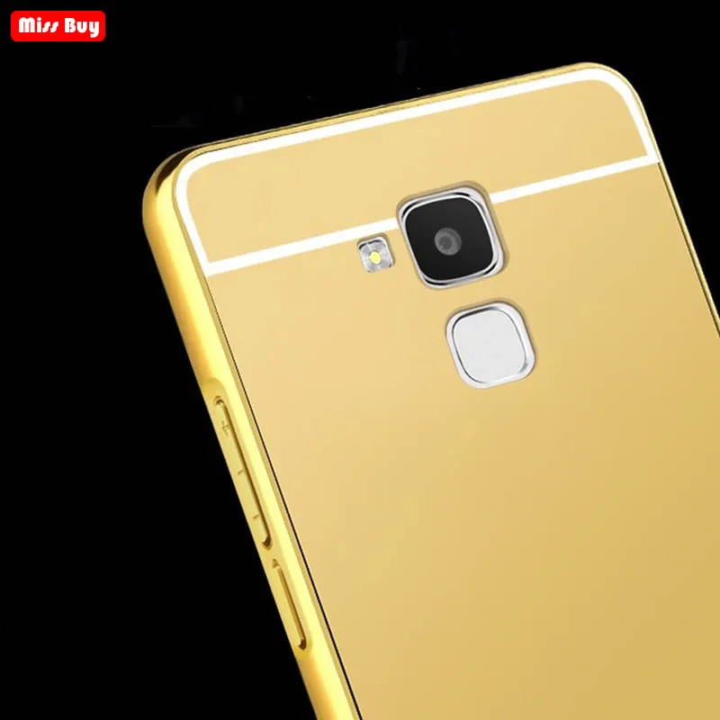 

For Huawei Honor 5C Case Mirror Aluminum Metal Bumper For Huawei Honor5C GT3 Honor 7 Lite GR5 Mini Honor7 Lite Cover 5.2 " Coque