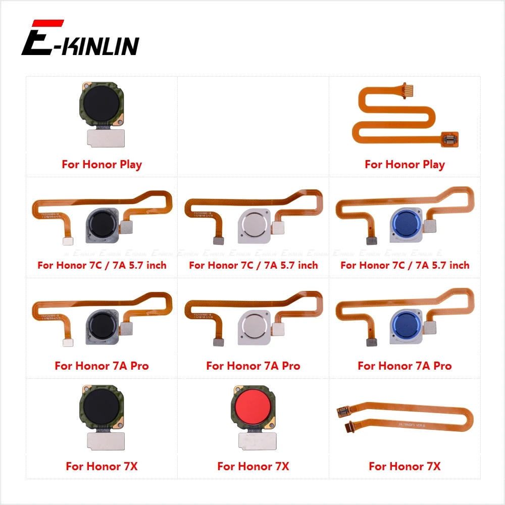 

Touch ID Fingerprint Sensor Scanner Connector Flex Cable For HuaWei Honor Play 7X 7C 7A Pro Home Return Button Key Replace Parts