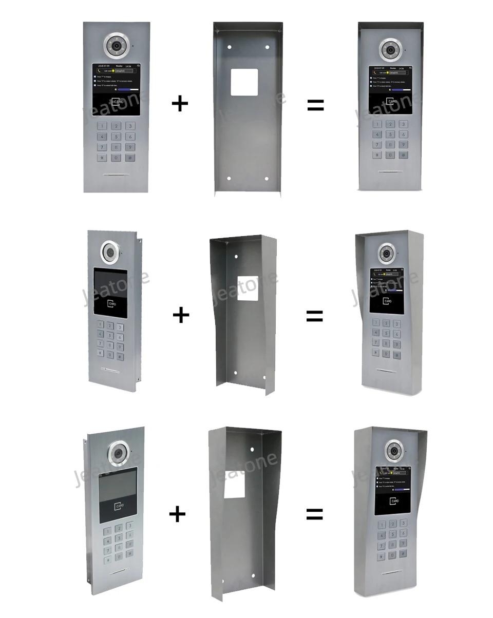 JeaTone-timbre de puerta de aluminio, timbre exterior de alta resolución,  Panel de llamada, impermeable IP65, 1.0mp/IP - AliExpress