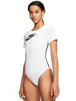 

Nike W NSW Hrtg Bodysuit SS, Bodysuit women, White/Black, XS
