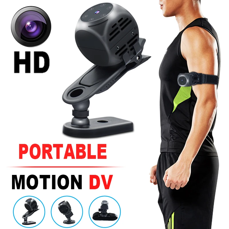

MD21 Mini Camera HD 2MP Night Version Mini Action Camera Motion Sensor Camcorder Loop recording Motion detection Video Recorder