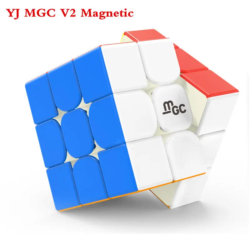 Yongjun MGC V2 2x2x2 Магнитный Волшебный куб головоломка MagneticMGC Elite 3x3 Cubo Magico Игрушки для мальчиков - Цвет: MGC V2 white