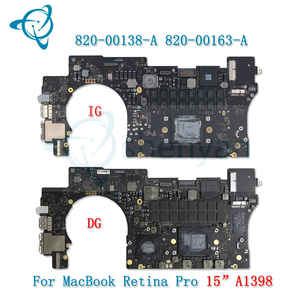 820-00138-A 2015 A1398 Motherboard for Macbook Pro Retina 15.4 820-00163-A logic board EMC 2909 EMC 2910 MJLQ2LL/A MJLT2LL/A