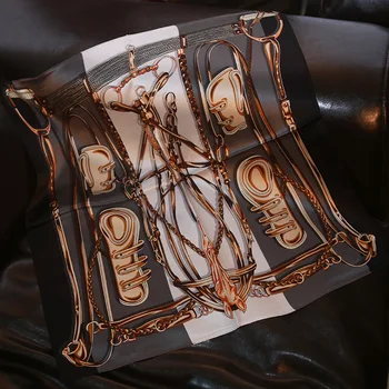 

New silk scarf "fashion handbag" small square scarf scarf scarf 100% mulberry silk professional commuter