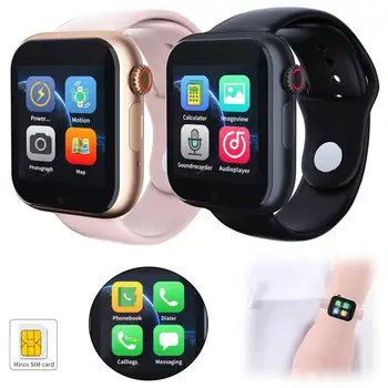 

Men Women Wristwatch Bluetooth Smart Watch GSM Watch Phone Heart Rate Monitor SMS Call Reminder for iOS Android Cell Phone