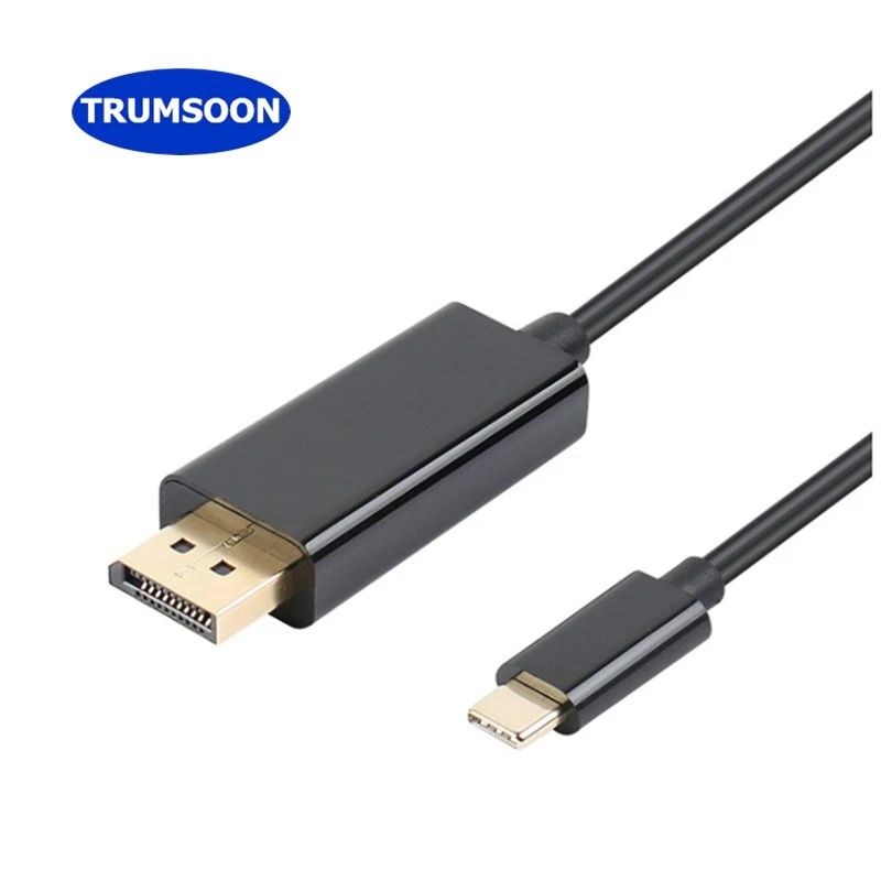 TRUMSOON Type-C USB-C Thunderbot 3 o DP Displayport 4K Cable for Macbook Samsung S21 Dex Huawei Mate30 Xiaomi 10 TV Monitor | Электроника