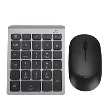 2,4G беспроводная цифровая клавиатура и USB Беспроводная Бесшумная мышь набор для деловых людей цифровая клавиатура