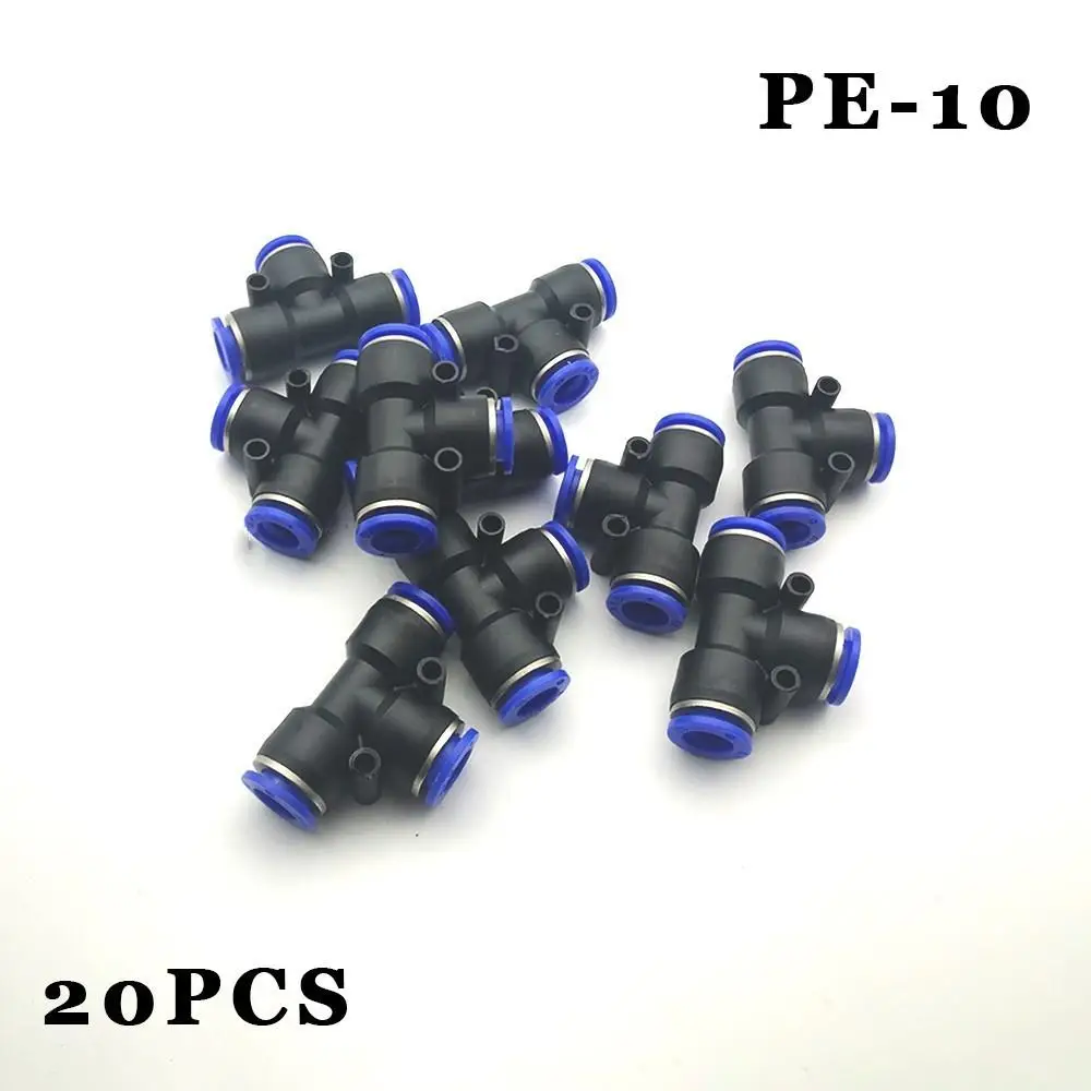 

Free shipping 20Pcs/lot Pneumatic components blue fast fast T pipe nipple PE - 10.