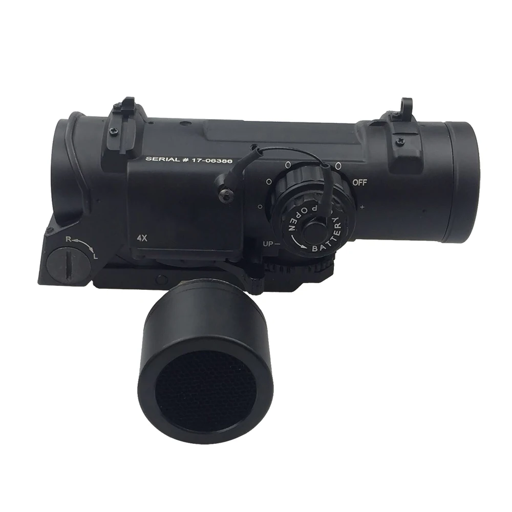4x scope Тактический 4x фиксированный двойной рольный оптический прицел на винтовку/оптический прибор для страйкбола/великолепный прицел подходит 20 мм Вивер Пикатинни для охоты - Цвет: 4x scope