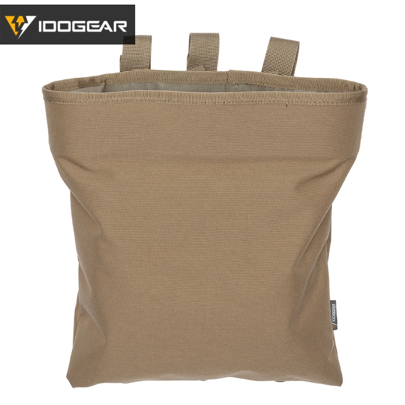 Coyote Brown IDOGEAR MOLLE Magazine Dump Pouch Тактический Магнитный Drop Pouch Recycling Bag сумка для хранения 3550 - Цвет: Coyote Brown