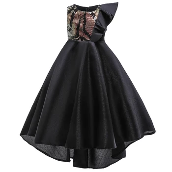 

Sequined Ruffled Irregul Wedding Girls Princess Dresses Gowns Elegant Bridesmaid Party Dress for Girl Evening Dresses LP-251